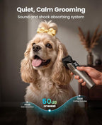 oneisall Dog Clippers for Grooming Thick Hair, Professional 9000RPM 5 Speed with 5 in 1 DLC Blade, 280min Cordless, Low Noise Dog Grooming Kit with 8 Metal Combs Carring Case for Dogs Cats Pet | 280Min Cordless. Low Noise. 5 in 1 DLC Blade.8 Metal Comb...
