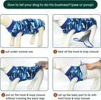 Kuoser Recovery Suit for Dogs Cats, Soft Dog Surgery Suit Female Male Spay | Professional Dog Onesie for Surgery, Substitute E-Collar & Cone, Prevent Licking Dog surgical suit Pet Neuter Suit