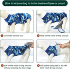 Kuoser Recovery Suit for Dogs Cats, Soft Dog Surgery Suit Female Male Spay | Professional Dog Onesie for Surgery, Substitute E-Collar & Cone, Prevent Licking Dog surgical suit Pet Neuter Suit