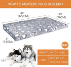 VANKEAN Reversible Cool/Warm Crate Mat Waterproof Washable Firm S-XXL Grey
