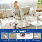 TOOSOFt Anti Cat Scratch Furniture Protector Clear Thicken Vinyl 160"x12.4" | Couch Protector from Cat Claws Thicken - Single Sided Sticky Flexible Dog Tape for Furniture, for Couch Corner Door Walls Bed