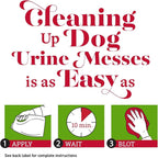 Nature's Miracle Dog Urine Destroyer, Dog Urine Stain Remover and Odor Control, White, 64 fl oz