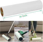 Large Lint Roller Refills 10 inch Wide Ultra Sticky Mega Roller Refills for Evercare Layers Smart Design Leo Cleaning Floor Roller for Removing Pet Hair, 6 Pack Total 360 Sheets