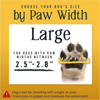 DOK TigerToes Premium Non-Slip Dog Socks for Hardwood Floors - Extra-Thick Grip that Works Even When Twisted - Prevents Licking, Slipping, and Great for Dog Paw Protection (Cool Caramel, Large)