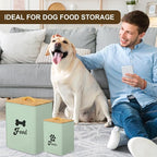 Dog Treat Container 2PCS, Dog Food Storage Container with Lids Airtight, Dog Treat Jars for Kitchen Counter-7+3Lbs (Saga Green)