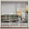 Fairy Baby Extra Wide Baby Gate for Doorways Auto Close Safety Gates for Bedroom, Fits 57.5 Inch to 62 Inch with Pressure Mounted Extention Kit, White | Pressure Mounted No Drill Pet Gate with Door, Heavy Duty Walk-Through Gate for Toddlers, Kids, Dogs...