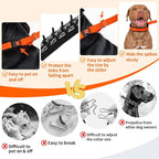 Mayerzon Martingale No Pull Collar for Medium Large Dogs | Sunset Orange, M | Patented Anti Pull Dog Collar with Buckle for Walking Training, Neoprene Padding, Adjustable, Hidden Design, 2.5mm Links