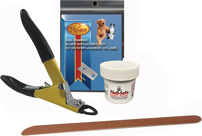 Original Deluxe Dog Nail Clippers - Professional USA-Made Guillotine Trimmer - Heavy Duty Steel - Large Kit