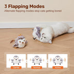 Potaroma Cat Toys 2 Pcs Flapping Sandpiper Pair-Mate | Lifelike Birds Chirp, Chargeable Touch Activated Kitten Fun Interactive Kitty Exercise with Catnip for All Breeds