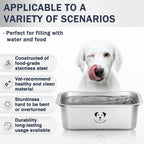 Stainless Steel Dog Bowls for Large Dogs, High Capacity Metal Dog Food Bowls, Food and Water Bowl for Large, X-Large, and Big Dogs 2.65 Gallons