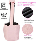 Ownpets Pet Dog Sling Carrier Bag Adjustable Padded Strap Dog Hand Free Safe Mesh Pet Carrier for Small Medium Dog Cat (Pink)