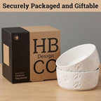Ceramic Dog Bowl Set of 2 with Anti-Skid Base, 5.5"W x 2"H, 2 Cup Capacity | Thick Ceramic, Dishwasher Safe, Anti-Skid Rubber Base, 2 Cups per Bowl, Ceramic Food and Water Bowls Set of 2 for Small Dogs