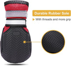 Dimicoo Breathable Dog Boots for Medium Large Dogs,Non-Slip Dog Shoes for Summer Hot Pavement,Lightweight Paw Protector Dog Booties for Outdoor & Indoor Hardwood Floors