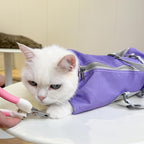 Cinf Cat Restraint Grooming Bag, Anti-Scratch Tool for Nail Trimming | Safe grooming restraint bag controls cat movement for bathing, nail trimming, injections and veterinary examinations