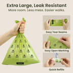 Pogi’s Dog Poop Bags – Leak-Proof & Extra Thick Pet Waste Bags with 2 Holders (Fresh Scent, 50 Rolls, 750-Count)