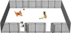 40 Inch Dog Playpen Outdoor, 32 Panels Puppy Playpen Heavy Duty Dog Play Pen Indoors, Rust Resistant Dog Pen for Large/Medium/Small Dogs, Dog Fence for RV Camping