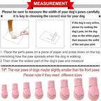 QUMY Dog Shoes for Large Medium Dog Boots & Paw Protectors for Hot Pavement | Summer Heat Protection, Mesh Breathable Nonslip Dog Booties for Hardwood Floors Indoor, Outside Walking Running Hiking Pink