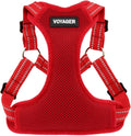 Voyager Step-in Flex Adjustable Dog Harness - Red, X-Large | 23 - 28" in Chest, Fully Adjustable, Reflective Bands, All Weather Breathable Air Mesh, Lightweight, Fast Drying