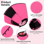 Queenmore Dog Cone XL, Soft Dog Cones for Large Dogs After Surgery, Cone for Dogs to Stop Licking, Elizabethan Collar for Pet, Alternative to Recovery Collar for Large Breeds, Pink XL