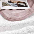 Soft Waterproof Blanket for Bed Couch Sofa, Dusty Pink, 30x40 inches | Liquid Pee Proof Pet Blanket for Dog Puppy Cat, Reversible Sherpa Fleece Blanket for Couch Cover, Furniture Protector