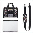 Petmolico Cat Carrier Dog Carrier, Airline Approved Soft Pet Travel Carrier with 3 Open Doors Mesh Windows for Cats Puppy 16 lbs, White Daisy