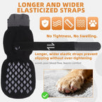 KOOLTAIL Non Slip Dog Socks Shoes to Prevent Licking Paws and Scratching, Winter Pet Booties for Cold Pavement & Hardwood Floors, Dog Grip Booties for Small Medium Large Senior Dogs