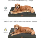 Outdoor Extra Large Dog Bed XXL for Giant Breed Dogs | Egg Crate Orthopedic Foam, Fits 48x30 Crates, TPU Waterproof Layer, Machine Washable 1680D Oxford Cover, Up to 110 lbs