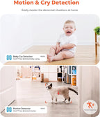 owltron Indoor Security Camera 2K, 2.4GHz WiFi Cameras for Home Security | Baby Monitor Camera with Motion/Cry Detection, Pet & Dog Cam with Phone App, Night Vision, 2-Way Audio, Works with Alexa