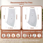 Cat Sling Carrier, Hands-Free Pet Sling for Small Dogs & Cats | Ultra-soft polar fleece, machine washable, fits 3-14 lbs, Perfect for indoor snuggling & outdoor walks, Large, Grey