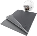 ESTHELLO Cat Litter Mat Honeycomb Double Layer Design 36’’ x 30’’ Gray