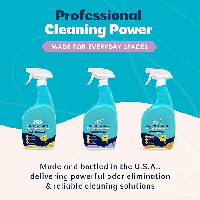 Urine B-Gone Enzyme Cleaner for Human, Cat & Dog Urine, Lavender, 32 oz | Enzyme cleaner for human, cat and dog urine on laundry, carpets and more; lavender scent, 32 oz.