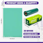 Sherr 20 Boxed Rolls 4000 Counts Lavender Scented Dog Poop Bag Bulk Leak Proof Dog Waste Bags Doggy Poop Bags Pet Waste Bag for Puppy Pets Outdoor Walking and Travel