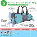 Cinf Cat Nail Clipping Cleaning Grooming Restraint Bag No Scratching Biting for Bathing Nail Trimming Injecting Examining(Blue,S)