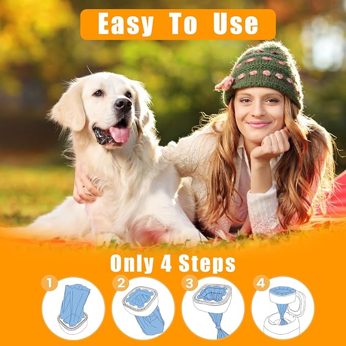 42FT Jumbo Square Refills Disposal Bags Refill Compatible with Pe.t Dogs Gen.ie Dog Waste Disposal System Pails, Up to 6 months of Supply,Ultimate Odor Control Dog Poop Bags, 3 Pack