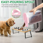 TBMax Cat Dog Food Container 5 to 7 lbs, Secondary Pet Food Storage Beyond a Large Dog Food Bin for Daily Use, Easy-Pouring Bird Seed Dispenser, Portable Travel Kibble Container for Outdoor Feeding