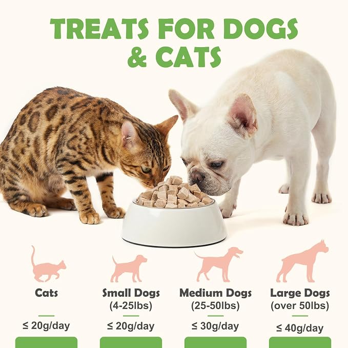 Freeze-Dried Duck Treats for Dogs and Cats, 5.3 oz | Single Ingredient, High Protein Recipe, Grain-Free Snack, Food Topper Use, Training Treats