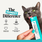 Cat Calming Lickable Treats for Anxiety Relief - Squeezable Calming Puree Pouches for Cats - Feline Stress Relief Behavior Support for Travel, Vet Visits, Grooming, & Separation (Salmon, 40 Ct)