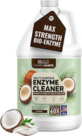 Creative Scents Multipurpose Enzyme Cleaner & Odor Remover | Super Concentrated for Floor, Carpet, Drain | Pet Urine Odor Eliminator | Enzyme Cleaner for Cat Urine & Dog Poop | 1 Gallon - Coconut
