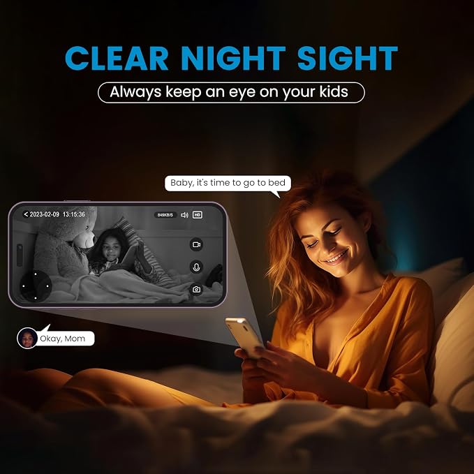 litokam 5MP Indoor Security Camera, 5G/2.4G WiFi Home Security Cameras with Phone App, Pet Cam for Baby Monitor with AI Motion Detection & 2-Way Audio, Night Vision, Compatible with NVR/Alexa