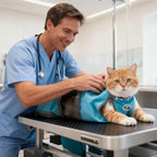 Cinf Cat Restraint Grooming Bag, Anti-Scratch Tool for Nail Trimming | Safe grooming restraint bag controls cat movement for bathing, nail trimming, injections and veterinary examinations