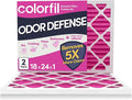 18x24x1 Air Filter (2-Pack) | Made in the USA | Color Changing | Remove Cat and Dog Odor | MERV 8 for Pet Hair Dander and Dust | 17.5"x23.5"x0.75" Exact Size