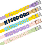 Wisedog Dog Charms for Collar, Yellow, 19MM | 30 Pcs, Silicone Letter Charms, Waterproof Alphabet Pet ID, For Dog Cat Collars, DIY Personalized Name Pendant