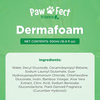 DermaFoam Dog Shampoo 16 oz | Pet Supplies for Odor Control & Greasy Coats – Sulfate Free Moisturizing Formula Pet Shampoo, Fresh Cucumber Scent 500ml