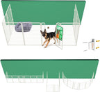 FXW Homeplus Indoor Dog Playpen with Fence-to-Wall Anchors, 45" H, 8 Panels | Calm Indoor Play Area, 4 Wall Anchors for Flexible Boundaries, for Large Dogs, Patented
