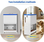 22lbs Gravity Dog Feeder - Automatic Dog Feeder Large Breed | Dog Food Dispenser,Adjustable Feeding Speed,Two Installation Method,Solid Material, Viewing Window Design,for Cat Dog
