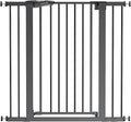 Babelio 36" Extra Tall Baby Gate for Stairs No Drilling, Dog Gate Indoor | Pressure/Wall Mount; Triple-lock System; Auto-close; 200N Impact Tested; Easy Install for Doorways, Kitchen, Hallway, Black