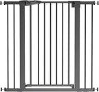 Babelio 36" Extra Tall Baby Gate for Stairs No Drilling, Dog Gate Indoor | Pressure/Wall Mount; Triple-lock System; Auto-close; 200N Impact Tested; Easy Install for Doorways, Kitchen, Hallway, Black