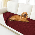 Smiry Waterproof Dog Bed Cover, Reversible Pet Blanket for Sofa Couch | Soft Washable Dog Blanket, Leakproof Couch Cover for Dogs Cats & Furniture Protection, 40x80, Wine Red/Wine Red