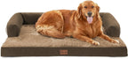 Waterproof Orthopedic Dog Bed for Extra Large Dogs, 45x35in, Brown | Orthopedic Foam Eases Joint Pressure, Bolsters Supports Head And Neck, Washable Pet Beds, Removable Cover, Non-Slip Bottom