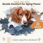 Anti Slip Dog Socks to Prevent Licking Paws, Dog Shoes for Hot/Cold Pavement, Dog Boots on Hardwood Floors, Traction Control Dog Booties & Paw Protectors for Small Medium Large Senior Dogs